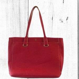 Tommy Hilfiger leather purse red
